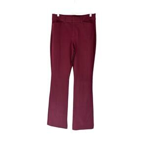 Old Navy Burgundy High Rise Office Business Career Work Pixie Pants Size 6